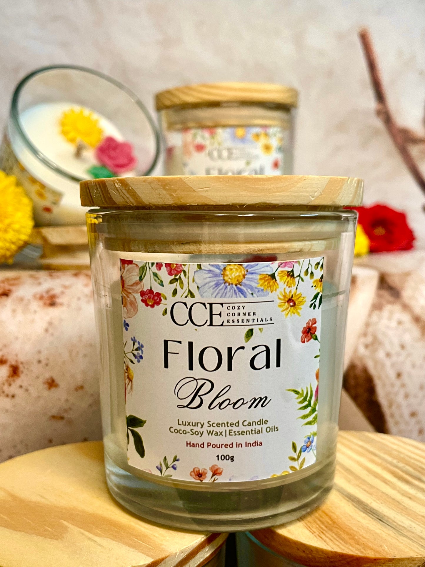 Floral Bloom Scented Candle
