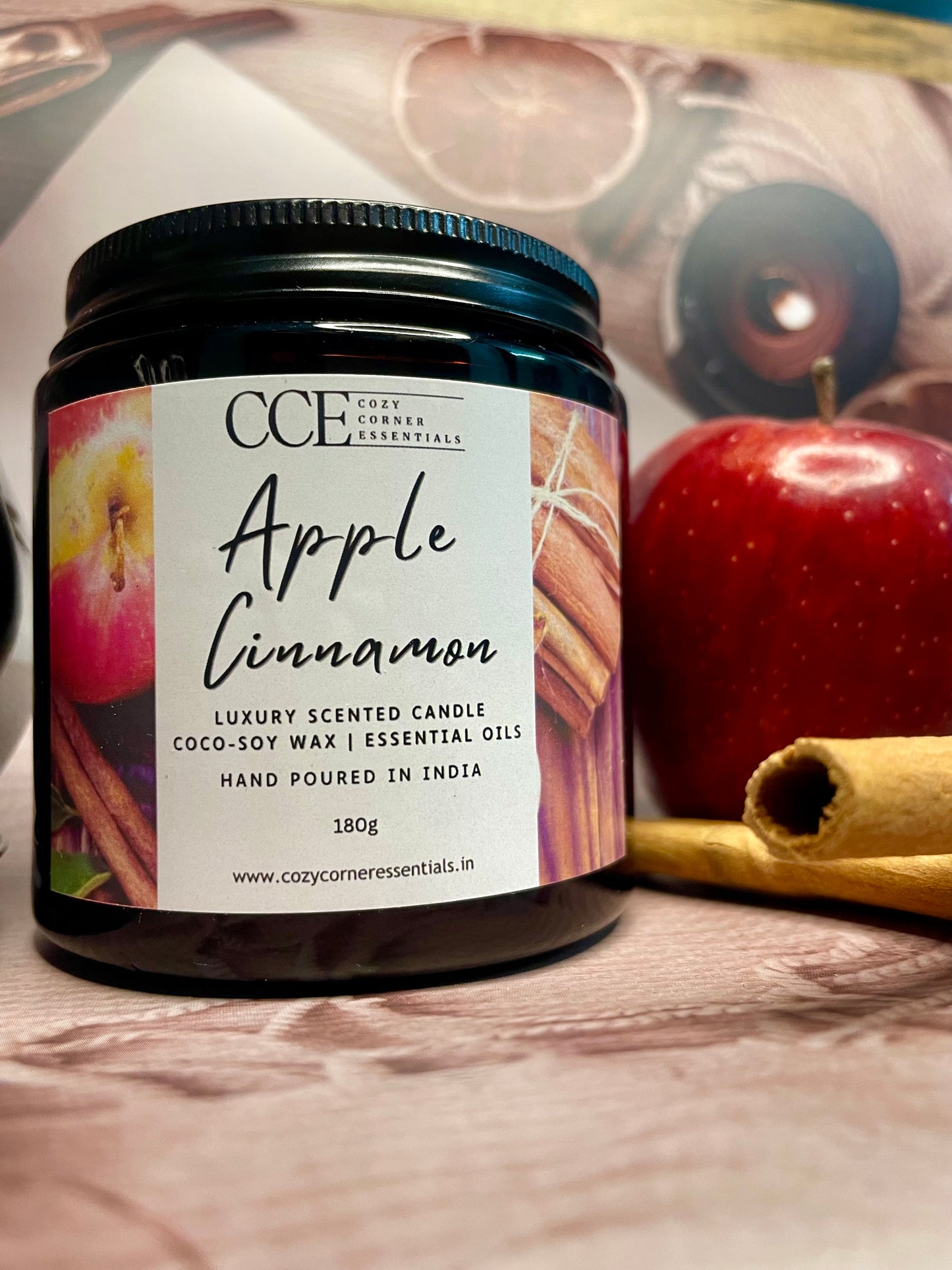Apple Cinnamon Scented Candle