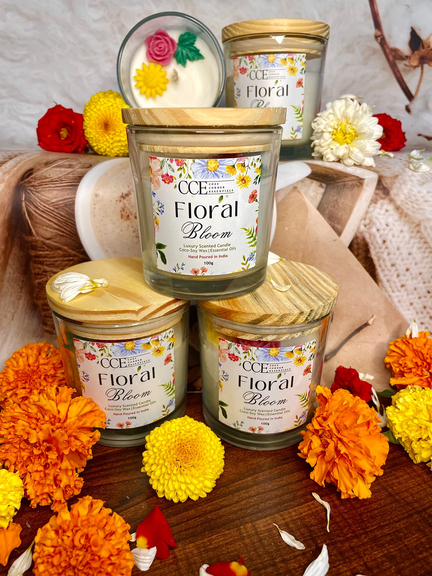 Floral Bloom Scented Candle