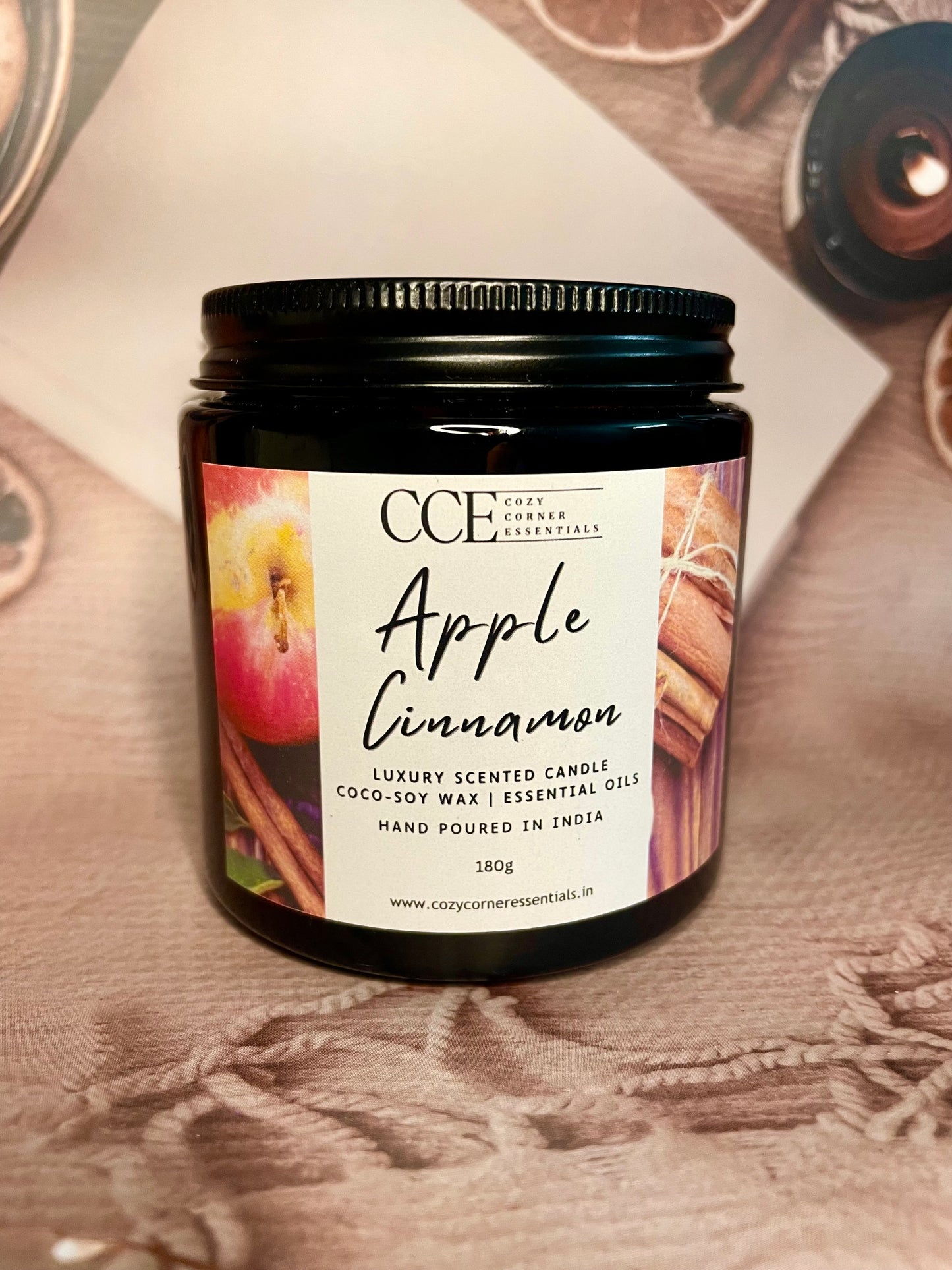 Apple Cinnamon Scented Candle