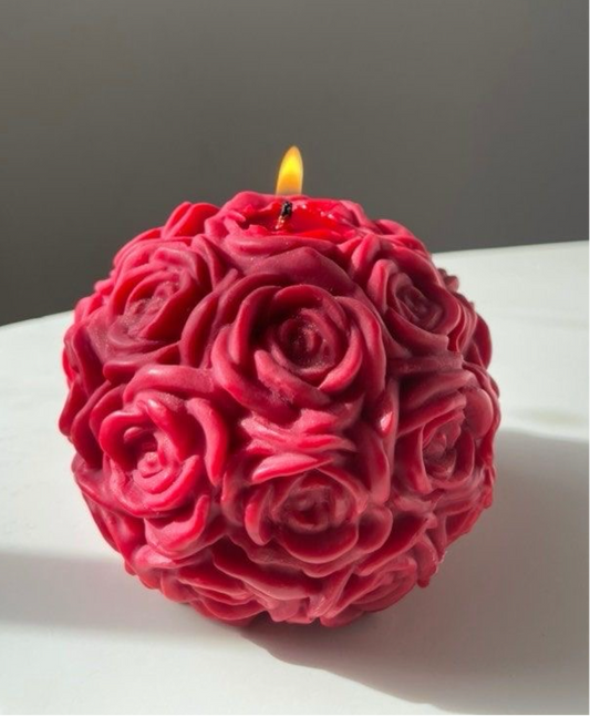 Mini Rose Ball Candle