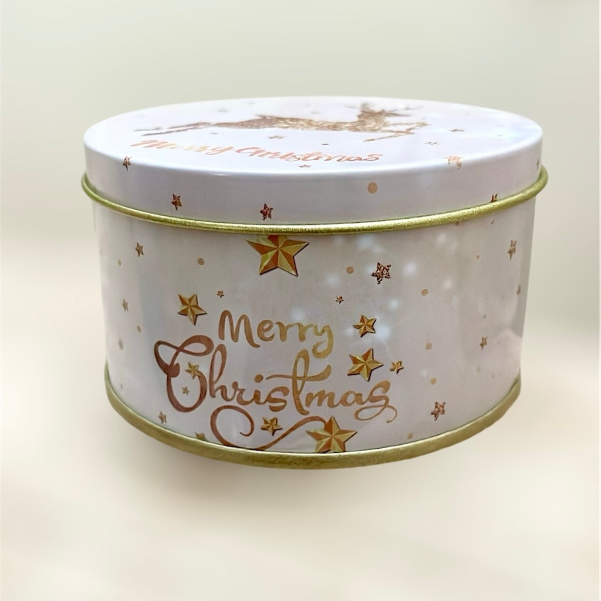 Christmas Candle - Tin Jar - Reindeer